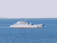 Большой десантный корабль "Ямал" возвращается в Севастополь, 12 ноября 2008 года 12:25