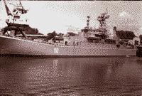 Большой десантный корабль "Александр Шабалин" в Балтийске, 1989-1990 годы