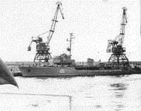 Морской тральщик "МТ-68" в Ялте, 1980-е годы