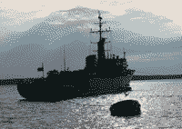 Морской тральщик пр. 02668 "Вице-адмирал Захарьин" на испытаниях, 25 июля 2007 года 19:27