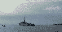 Морской тральщик пр. 02668 "Вице-адмирал Захарьин" на испытаниях, 25 июля 2007 года 19:28