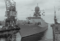 Малый артиллерийский корабль "Астрахань" после спуска, 7 октября 2005 года
