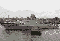 Малый артиллерийский корабль "Астрахань" на Неве, 7 октября 2005 года