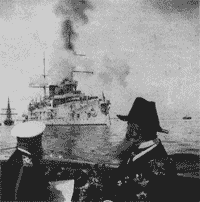 Проводы "Осляби" в Порт-Артур, июль 1903 года