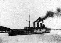 Эскадренный броненосец "Пересвет" после передачи России, 1916 год