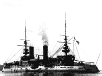 Эскадренный броненосец "Цесаревич" на испытаниях, Тулон лето 1903 года