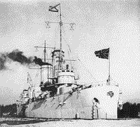 Линейный корабль "Андрей Первозванный" в Гельсингфорсе, зима 1914-1915 годов