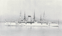 Крейсер "Адмирал Нахимов" на Кронштадском рейде, 1903 год