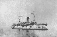 Броненосный крейсер "Адмирал Нахимов" в Средиземном море