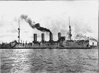 Броненосный крейсер "Громобой" после модернизации