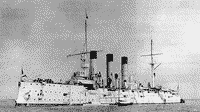 Крейсер "Аврора" на пути в Россию, 1905 год