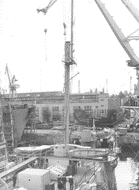 Восстановительный ремонт крейсера "Аврора" на заводе имени Жданова, 1984-1987 годы