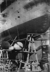 Крейсер "Варяг" в порт-артурском доке, 29 сентября 1903 года