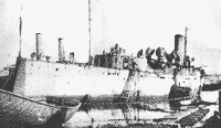 Турецкий крейсер "Меджидие" в бухте Золотой Рог, 1919 год