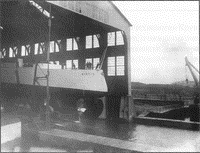 Крейсер "Жемчуг" перед спуском на воду, 14 августа 1903 года