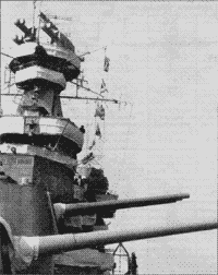 Крейсер "Ворошилов" на учебных стрельбах, 1950-е годы