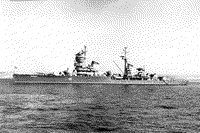 Крейсер "Куйбышев" с дезинформирующим названием на борту, 1964 год
