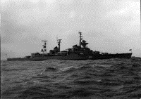 Крейсер управления "Жданов" в Средиземном море, начало 1980-х годов
