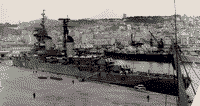 Крейсер "Михаил Кутузов" в порту Алжир, 1969 год