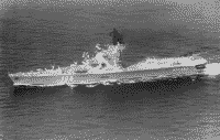 Противолодочный крейсер "Москва" во время последней боевой службы, 1991 год