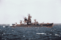 Ракетный крейсер "Вице-адмирал Дрозд" в Карибском море, 1970-е годы