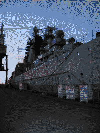 Тяжелый атомный ракетный крейсер "Киров" в Северодвинске, 18 июня 2005 года 00:21