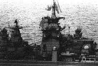 Тяжелый атомный ракетный крейсер "Калинин" на боевой службе в Средиземном море, 1989 год