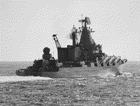 Ракетный крейсер "Слава", 1985 год
