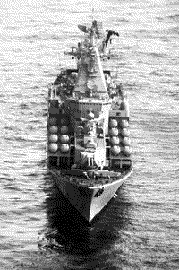 Ракетный крейсер "Слава" в Средиземном море, 11 августа 1986 года
