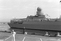 Ракетный крейсер "Маршал Устинов" в Норфолке (США), 21 июля 1989 года