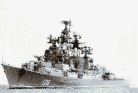 Большой противолодочный корабль "Красный Кавказ" у берегов Турции, начало 1980-х годов