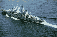 Большой противолодочный корабль "Керчь" в Средиземном море, 1982 год