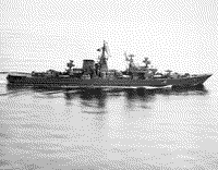 БПК "Николаев" в Японском море после столкновения с БПК "Строгий", 16 июля 1986 года