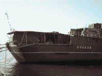 Большой противолодочный корабль "Очаков" на консервации в Троицкой бухте Севастополя, 24 октября 2008 года 16:10