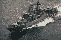 БПК пр 1155 "Вице-адмирал Кулаков" в Средиземном море, июнь 1988 года