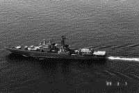 Большой противолодочный корабль "Адмирал Захаров", 7 марта 1989 года