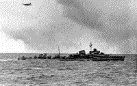 Эскадренный миноносец "Разумный" пр. 7 в Баренцевом море, 1943 год