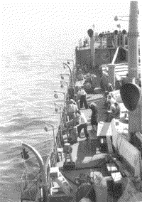 На палубе ГИСУ "Гидрограф", 1937 год