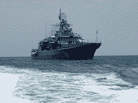 Украинский фрегат "Гетман Сагайдачный", 5 февраля 2003 года