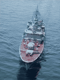 Украинский фрегат "Гетман Сагайдачный", 8 февраля 2003 года