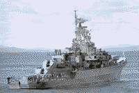 Сторожевой корабль "Дружный" в Северной Атлантике, сентябрь 1986 года
