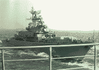 Сторожевой корабль "Деятельный" на боевой службе, лето 1976 года