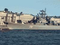 Сторожевой корабль "Неукротимый" на Неве, 29 июля 2005 года 19:48