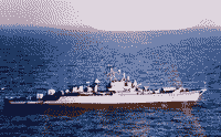 Сторожевой корабль "Пылкий" в Средиземном море, 11 августа 1986 года