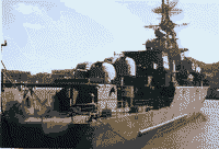 Сторожевой корабль "Ревностный" в отстое у стенки Дальзавода, 18 марта 2001 года