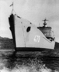 Большой десантный корабль "Петр Ильичев" в конец 1970-х годов