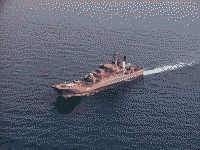Большой десантный корабль "Ямал" на учениях, 19 апреля 2006 года