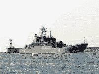 Большой десантный корабль "Ямал" возвращается в Севастополь, 29 августа 2008 года 15:29