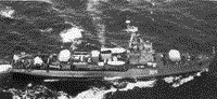 Морской тральщик "Тимофей Ульянцев" в Индийском океане, май 1974 года