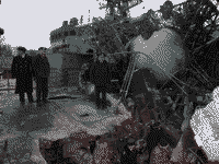 Малый противолодочный корабль "Башкортостан" после пожара, 8 февраля 2007 года 08:58